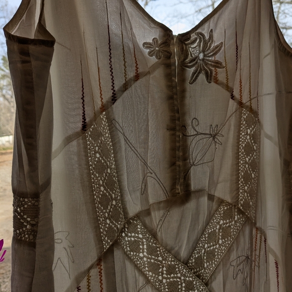 Nataya White Embroidered Maxi Dress - Picture 6 of 16